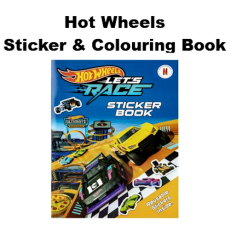 Hot Wheels Lets Race Sticker & Colouring Book